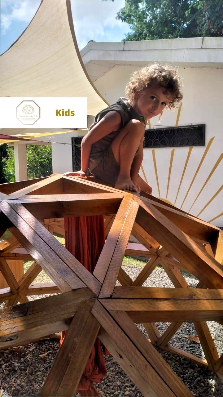 octogono madera construido en origenes lodge